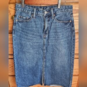 Old Navy Blue Denim Skirt